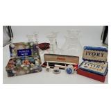 Vintage Ivory Soap Bars Advertising Marbles Crysta