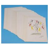 Lot of 88 Picasso Prints Dance of Youth