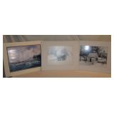 Lot Of 3 Prints Ready For Framing