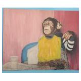 Monkey Chimp Chimpanzee Painting Artwork