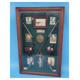 Golf Shadowbox Golfing Vintage Look