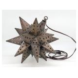 Metal Moravian Star Hanging Light