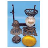 Oil Lamp Base, Mirror Stand, Metal Lamp Shade