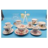 Lot of Porcelain China Cups & Saucers Demitasse Re