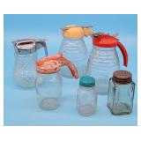 Vintage Syrup Dispensers & Glass Shakers Mini Maso