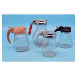4 Vintage Syrup Dispensers