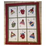 Small Cotton/Poly Quilt w Winter Theme Design