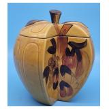 Los Angeles Ceramics Golden Apple Cookie Jar Calif