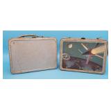 Vintage Space Rocket Tin Lunch Boxes lunchbox
