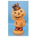 Vintage Halloween Plastic Blow Mold Jack O Lantern