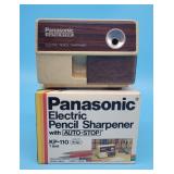 Vintage Panasonic Electric Pencil Sharpener with O