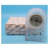 Princess House Crystal Desk Clock
