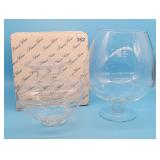 Princess House Crystal 352 Vase & Snifter