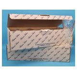 Princess House Crystal Set of 8 Footed Glasses Ste