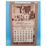 1946 Hunting Sportsman Calendar Universal Fuel Co
