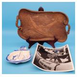 1974 Sea World Souvenir Spoon Rest Carved Nautical