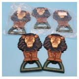 Lion Head Metal Bottle Openers (5)