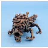 Metal Lizard Shaped Decorated Metal Novelty Pipe