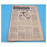 Call Chronical Newspaper Television Guide Football