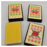 Playing Card Collection - (4) Decks - SEALED Yello