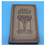 Great Epochs in American History Halsey Antique Bo