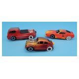 3 Tyco Pro Slot Cars Dodge Little Red Wagon Truck