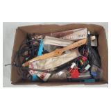 Box Lot of RC Hobbyist Airplane Parts, Propellars,