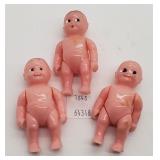 Plastic Renwal Baby Dolls 2.25" T