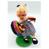 Anna Lee Doll 1999 Girl w Backpack & Book 7.5" T