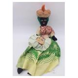 Vintage Jamaican Cloth Doll Souvenir 16" T