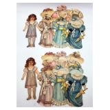 Antique Paper Dolls Artistic Series I Dolls, Costu