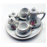 Doll House Miniatures Ceramic Dishes Royal Crown D