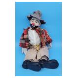 Emmet Kelly Clown Doll Porcelain