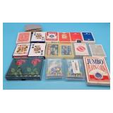 Lot of Playing Cards Jumbo Bicycle Western & Unite