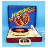 Musictime Childs Portable Record Player Vanity Fai