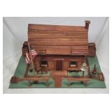 18th Century Public School and Worship House Model