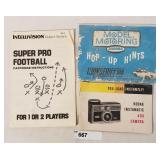 Aurora Model Motoring, Kodak, Intellivision Manual