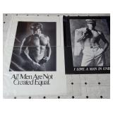 2 Vintage Beefcake Posters All Men Are Not Created