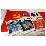 Moscow Russia Souvenir Items Leningrad Flag Bags
