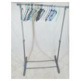 Clothing Rack w Hangers