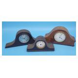 3 Antique Mantle Clocks Burnfield Gilbert New Have