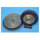 2 Antique Barometers German Stellar