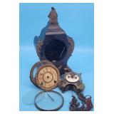Antique Cast Iron Ornate Ansonia Mantle Clock Part
