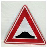 German Road Sign Speed Hump Triangle