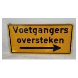 German Road Sign Voetgangers oversteken Pedestrian