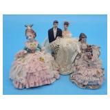 Vintage Wedding Cake Topper Bride Groom 2 Dresden