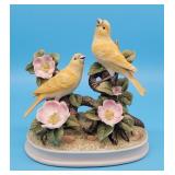 Andrea by Sadek Porcelain Canaries Bird Figurine
