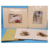 Hung Chu Lee Signed Oriental Peacock Prints, Don W