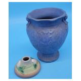 Roseville Art Pottery Candle Holder Gardenia Brush