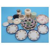 2 Griffin Smith Hill Etruscan Majolica Shell & Sea